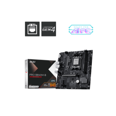 MSI MB MS-7E76PRO B840M-B601-7E76-020,21801-7E76-002STD PRO B840M-B,B840,AM5,2DDR5,1PCI-Ex16,1PC [PRO B840M-B]