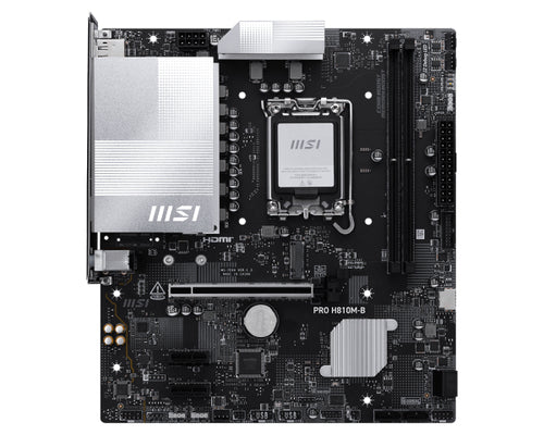 MSI MB PRO H810M-B601-7E64-010,13801-7E64-001STD PRO H810M-B, H810, LGA1851, 2DDR5, 1PCIe [PRO H810M-B]