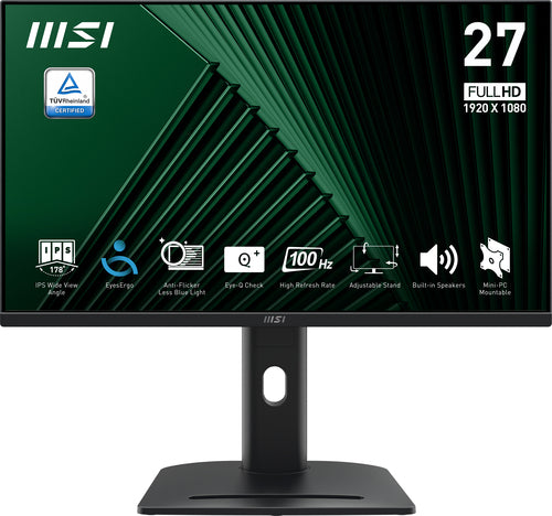 MSI MONITOR 27 LED IPS 16:9 FHD 1MS 100hz, PIVOT, VGA/HDMI, MULTIMEDIALE [PRO MP275PG]