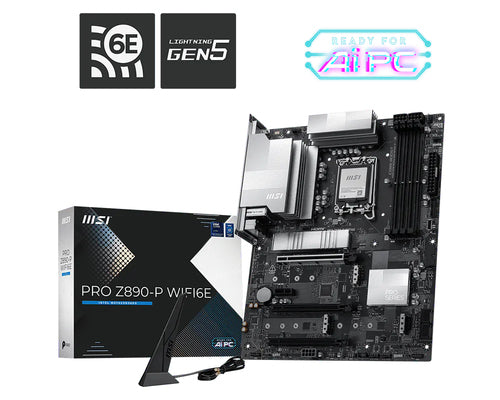 MSI MB PRO PRO Z890-P WIFI6E LGA1851,4DDR5,3PCI-Ex16,1PCI-Ex1,4M.2 ,1USB3.2 Gen2 X2, 2US [PRO Z890-P WIFI6E]