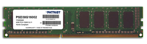 PATRIOT RAM DIMM 8GB DDR3 1600MHZ CL11 [PSD38G16002]
