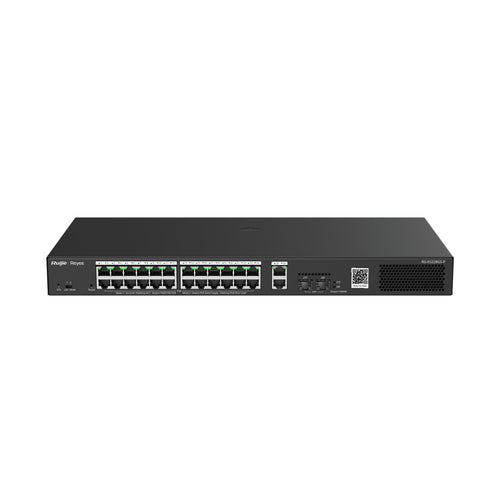 REYEE SMART SWITCH POE GIGABIT 28 P., 24 P. POE/POE+ RJ45, 2 P. UPLINK GIGABIT RJ45/SFP [RG-ES228GS-P]