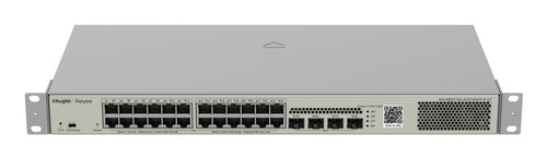 REYEE SWITCH POE 28 PORTE GIGABIT, LAYER 2, CLOUD MANAGED, POE BUDGET, 370W [RG-NBS3100]