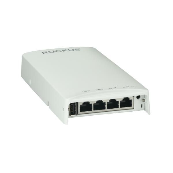 Ruckus Wi-Fi 6 dual-band concurrent 2.4 GHz & 5 GHz, Wired/Wireless Wall Switch, BeamFlex+, 1 10/100/1000 & 4 10/100/1000 Ethernet Access Ports, POE in, PoE out (one port), USB port [901-H550-ww00]