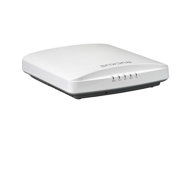 Ruckus Networks , Access Point R650 dual-band 802.11abgn/ac/ax with Multi-Gigabit Ethernet backhaul, 4x4:4 + 2x2:2 streams, OFDMA, MU-MIMO, BeamFlex+, dual ports, PoH/uPoE/802.3at PoE support. Does [901-R650-ww00]