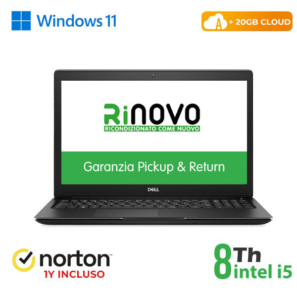 RINOVO NB DELL LATITUDE REFURBISHED E3500 I5-8X00U, DDR4 8GB, SSD 256GB, HDMI, 15.6, W11P, GRADE A, [RN42522314]