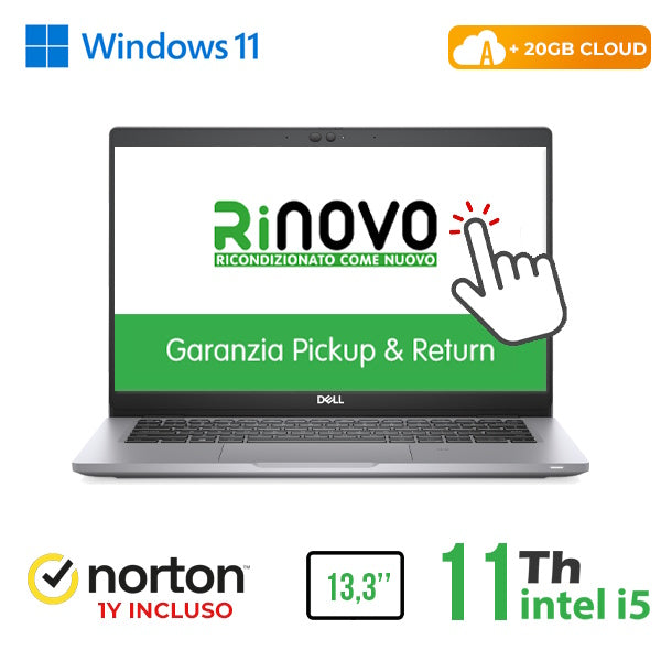 RINOVO DELL NB 2in1 TOUCH LATITUDE 5320 REFURBISHED I5-11X00 DDR4 16GB SSD 512GB 13,3" W11P CLOUD20G [RN42534315]