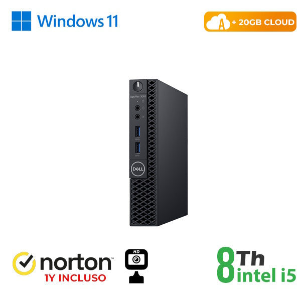 RINOVO DELL MINI PC REFURBISHED OPTIPLEX 3060-5060M i5-8X00 SODDR4 8GB SSD 256GB W11P CLOUD20GB Grad [RN45522381]