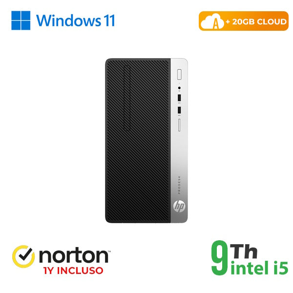 RINOVO PC HP 400 G5 TOWER i5-9X00 DDR4 8GB SSD 256GB W11 CLOUD 20GB GRADE A 1T WARRANTY + NORTON [RN61522311]