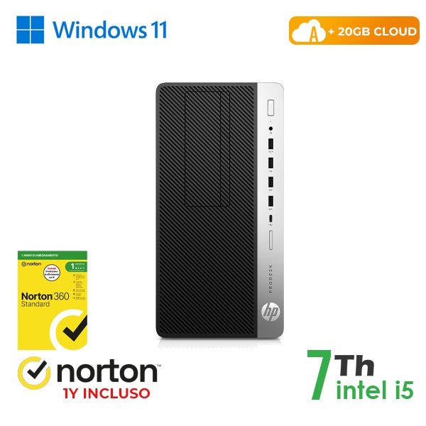 RINOVO PC HP REFURBISHED 600-800 G3 Tower i5-7X00 DDR4 16GB SSD 128GB+500GB HDD W11P CLOUD20GB Grad [RN61534313]