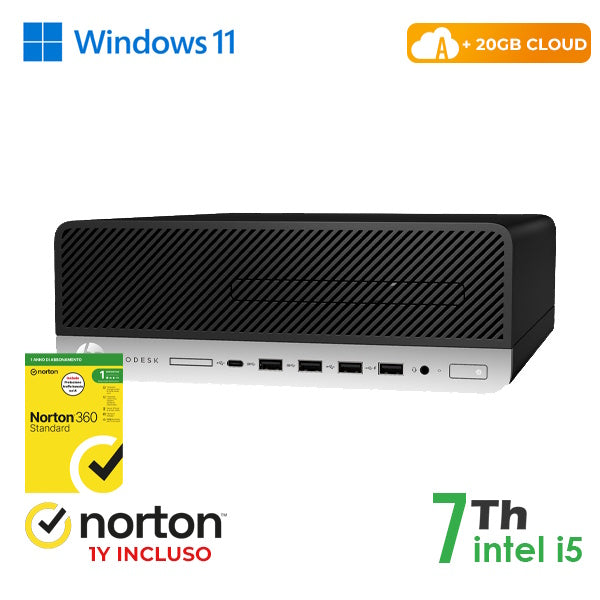 RINOVO PC HP 600-800 G3 SFF i5-7X00 DDR4 8GB SSD 256GB W11 NoDvd Grade A 1Y Warranty NORTON [RN64522311]