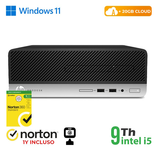 RINOVO PC HP REFURBISHED 400-600 G5 SFF i5-9X00 DDR4 8GB SSD 256GB W11 CLOUD 20GB Grade A 1Y Warrant [RN64522381]