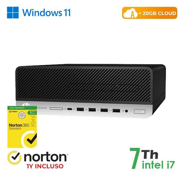 RINOVO PC HP REFURBISHED 600-800 G3 SFF I7-7X00 DDR4 8GB SSD 256GB W11P CLOUD20GB GRADE A 1Y WARRANT [RN64622313]