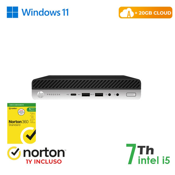 RINOVO Ultra Mini PC DM HP REFURBISHED 600-800 G3 i5-7X00T SODDR4 8GB SSD 256GB W11P CLOUD20GB Grade [RN65522312]