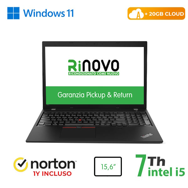 RINOVO LENOVO NB THINKPAD L570 I5-7X00 DDR4, 8GB, SSD 256GB, 15,6, W11P UPG, 20GB CLOUD, GRADO A, 1Y [RN82522313]