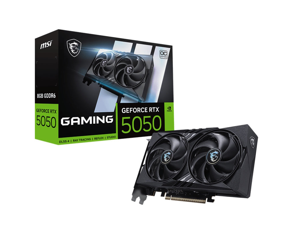 MSI VGA GEFORCE RTX 5050, RTX 5050 8G GAMING OC, 8GB GDDR6, HDMI/DP*3, ATX, DUAL FAN, OC [RTX 5050 8G GAMIN OC]