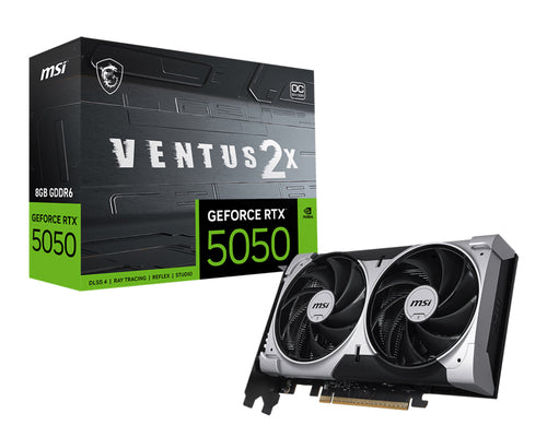MSI VGA GEFORCE RTX 5050, RTX 5050 8G VENTUS 2X OC, 8GB GDDR6, HDMI/DP*3, ATX, DUAL FAN, OC [RTX 5050 8G VE 2X OC]