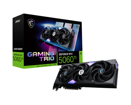MSI VGA GEFORCE RTX 5060 TI, RTX 5060 Ti 16G GAMING TRIO OC, 16GB GDDR7, HDMI/DP3, TRI FROZR [RTX 5060 TI 16G GTO]