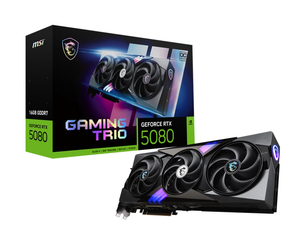 MSI VGA GEFORCE RTX 5080, RTX 5080 16G VANGUARD SOC, 16GB GDDR7, HDMI/DP*3, TRI FROZR, OC [RTX 5080 16G VAN SOC]