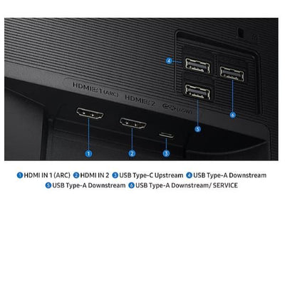 S32FM700 Smart Monitor, UHD, con USB-C, Speaker e Telecomando [LS32FM700UUXEN]