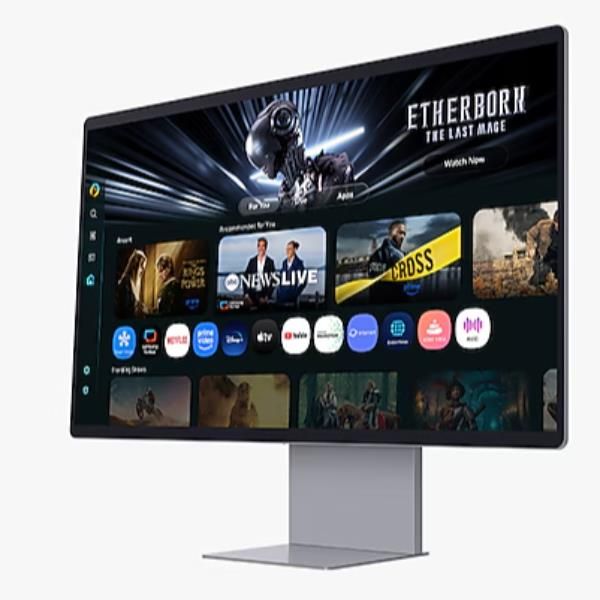 SAMSUNG SMART MONITOR 32 OLED 16:9 4K UHD 0,03MS 250 CDM 165hz, PIVOT, DP/HDMI, MULTIMEDIALE, SMART MONITOR M9 [LS32FM900SUXEN]