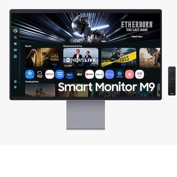 SAMSUNG SMART MONITOR 32 OLED 16:9 4K UHD 0,03MS 250 CDM 165hz, PIVOT, DP/HDMI, MULTIMEDIALE, SMART MONITOR M9 [LS32FM900SUXEN]