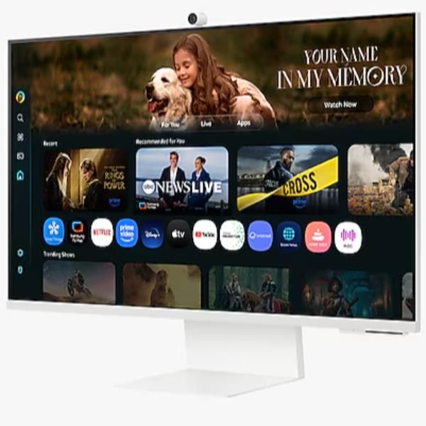 S32FM801 Smart Monitor, UHD con USB-C, Slim Fit Camera, Speaker e Telecomando [LS32FM801UUXEN]