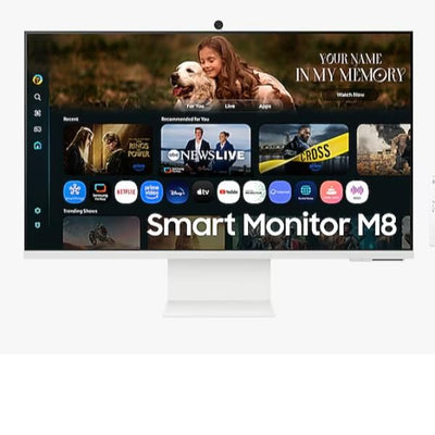 S32FM801 Smart Monitor, UHD con USB-C, Slim Fit Camera, Speaker e Telecomando [LS32FM801UUXEN]