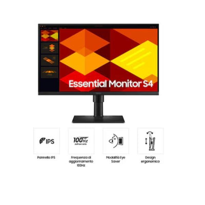 SAMSUNG MONITOR 27 LED IPS 16:9 FHD 5MS 250 CDM 100hz, PIVOT, HDMI, MULTIMEDIALE, S4 S40GD [LS27D408GEUXEN]