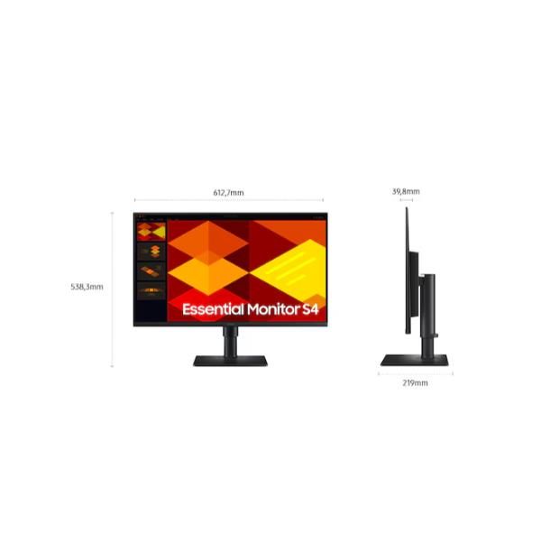 SAMSUNG MONITOR 27 LED IPS 16:9 FHD 5MS 250 CDM 100hz, PIVOT, HDMI, MULTIMEDIALE, S4 S40GD [LS27D408GEUXEN]