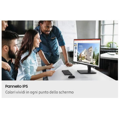 SAMSUNG MONITOR 27 LED IPS 16:9 FHD 5MS 250 CDM 100hz, PIVOT, HDMI, MULTIMEDIALE, S4 S40GD [LS27D408GEUXEN]