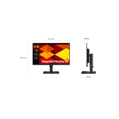 S24D408 Monitor Business, FHD, 100Hz, Speaker, Stand Regolabile e Pivot, EPEAT Gold [LS24D408GEUXEN]