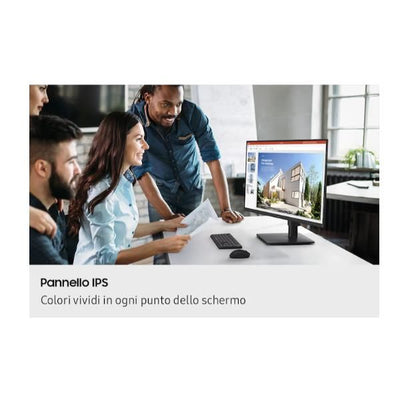 S24D408 Monitor Business, FHD, 100Hz, Speaker, Stand Regolabile e Pivot, EPEAT Gold [LS24D408GEUXEN]