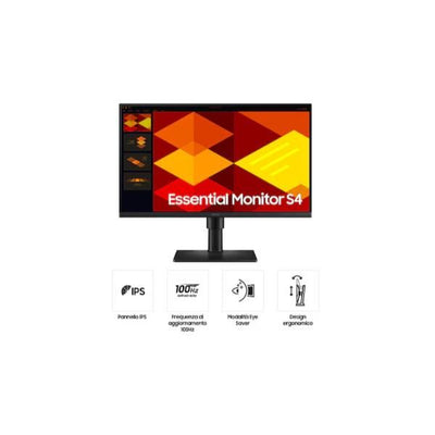 S24D408 Monitor Business, FHD, 100Hz, Speaker, Stand Regolabile e Pivot, EPEAT Gold [LS24D408GEUXEN]