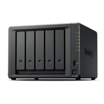 SYNOLOGY NAS TOWER RACK 5X SATA, 2X NVME, RYZEN V1500B, 8GB ECC, 2.5GBE, 1200FPS@720P, 2 LICENZE INC [DS1525+]