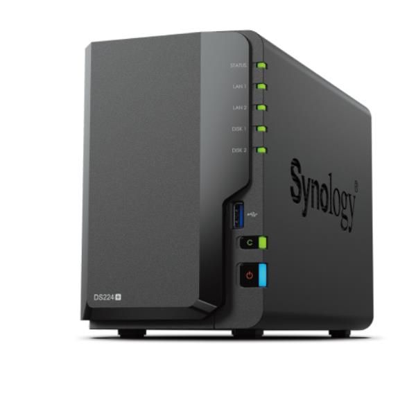 Synology DiskStation DS225+ 2 Bay NAS Desktop Intel Celeron J4125 2 GB DDR4 Synology DSM Nero [DS225+]