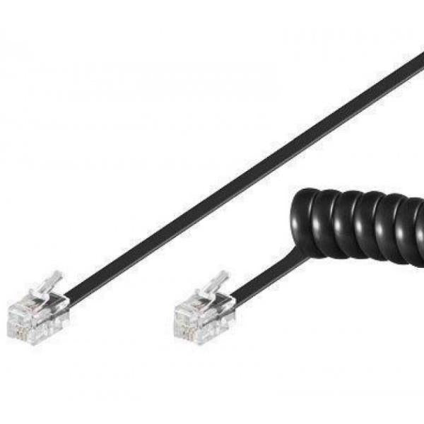 Snom Cavo spiralato per telefoni snom della serie D7xx, e D3xxx - Nero [00004066]