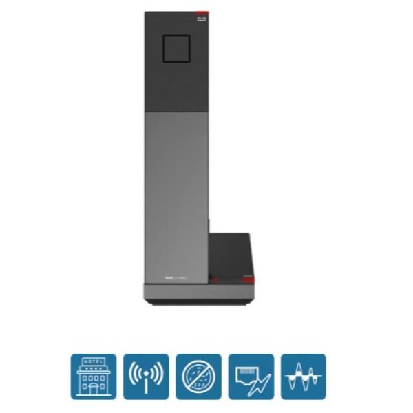 Snom HD331 - Elegante cordless per hotel, connettività IP, collegamento DECT e antenna integrata sulla base di ricarica [00007034]