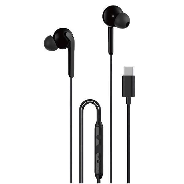 EARPHONE USB-C BULK BLACK [GP-OEU024AEBBW]