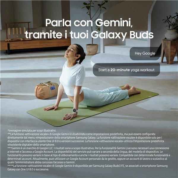 Samsung Galaxy Buds3 FE, Auricolari Wireless, Audio 360, Gemini AI, Black [SM-R420NZKAITV]