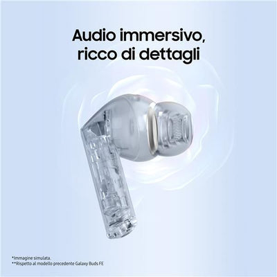 Samsung Galaxy Buds3 FE, Auricolari Wireless, Audio 360, Gemini AI, Black [SM-R420NZKAITV]