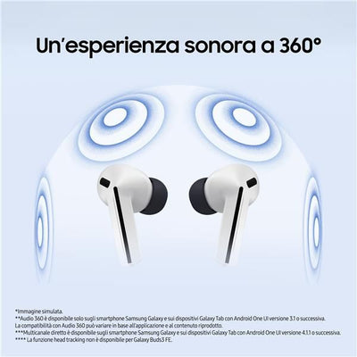 Samsung Galaxy Buds3 FE, Auricolari Wireless, Audio 360, Gemini AI, Black [SM-R420NZKAITV]