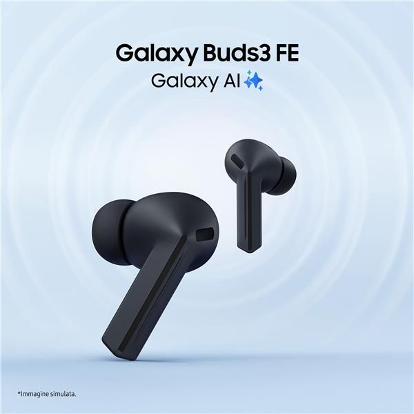 Samsung Galaxy Buds3 FE, Auricolari Wireless, Audio 360, Gemini AI, Black [SM-R420NZKAITV]