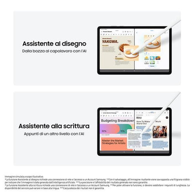 Samsung Galaxy Tab S11, Tablet AI, Wi-Fi, Design Leggero, Strumenti AI Multimodali, DeX, RAM 12GB, 128 GB, Batteria a Lunga Durata, Gray [SM-X730NZAREUE]