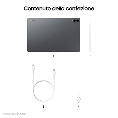 Samsung Galaxy Tab S11 Ultra 512 GB 37,1 cm (14.6") 12 GB Wi-Fi 7 (802.11be) Grigio [SM-X930NZAPEUE]