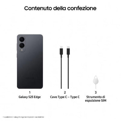 GALAXY S25 EDGE 12GB+512GB TITANIUM JETBLACK [SM-S937BZKGEUE]
