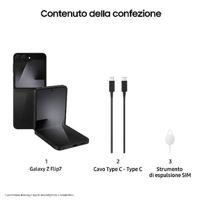 GALAXY Z FLIP7 FE 8+128GB BLACK [SM-F761BZKGEUE]