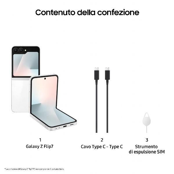 GALAXY Z FLIP7 FE 8+256GB WHITE [SM-F761BZWHEUE]