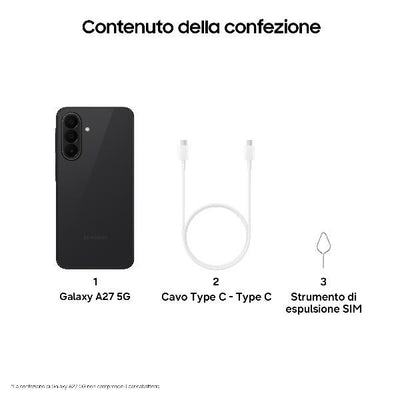 GALAXY A27 6+128GB BLACK [SM-A276BZKBEUE]