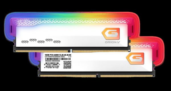 GEIL RAM 32GB 16GBX2 DDR5 6400MHZ ORION V RGB WH [GAVSW532GB6400C42ADC]